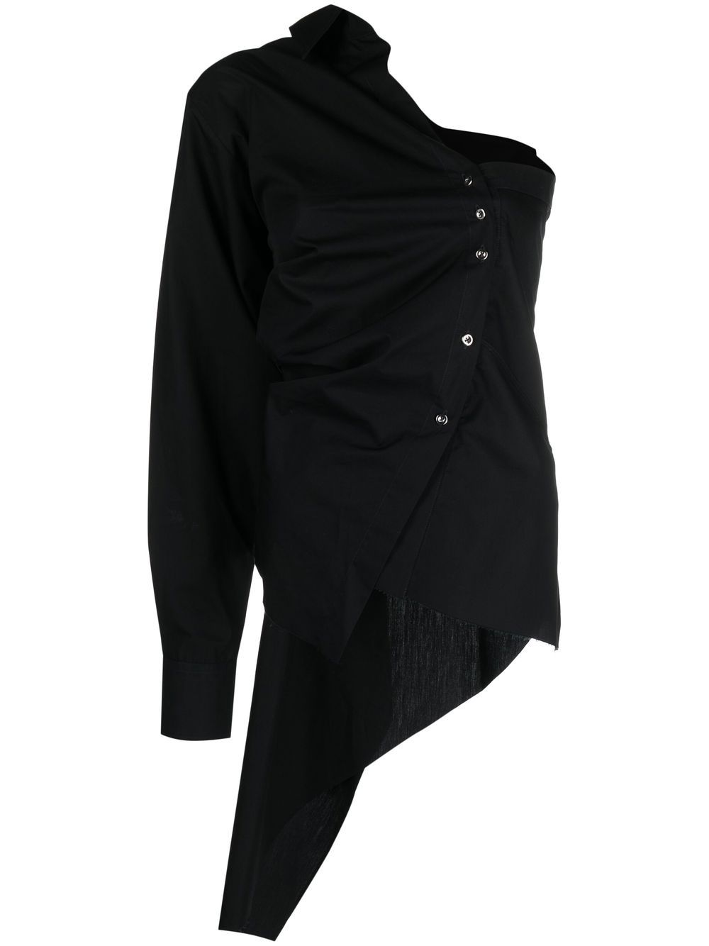 Marques'Almeida asymmetric one-shoulder shirt - Black von Marques'Almeida