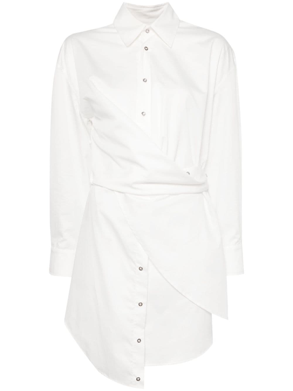 Marques'Almeida draped wrap shirtdress - White von Marques'Almeida