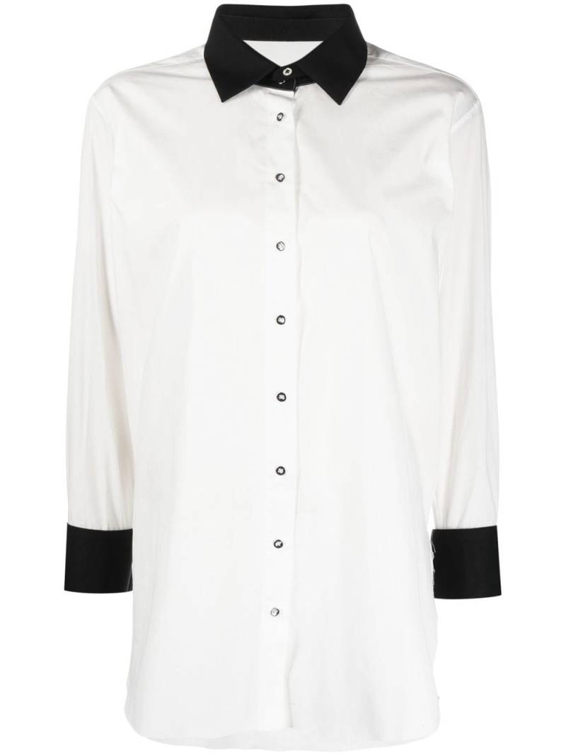 Marques'Almeida two-tone organic cotton shirt - White von Marques'Almeida