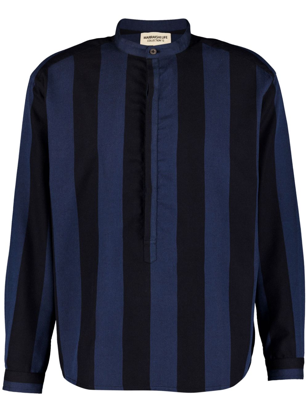 Marrakshi Life two-tone striped shirt - Blue von Marrakshi Life