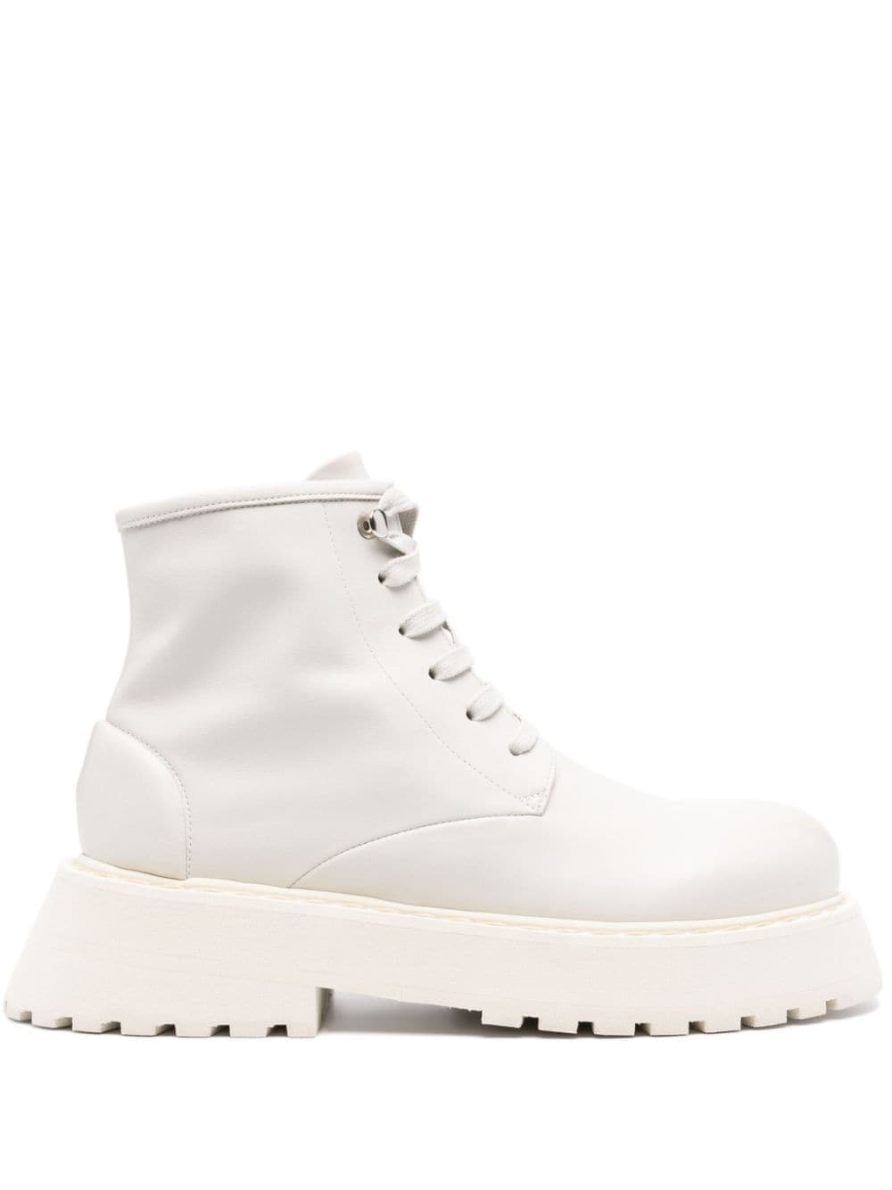 Marsèll 60mm leather lace-up boots - White von Marsèll