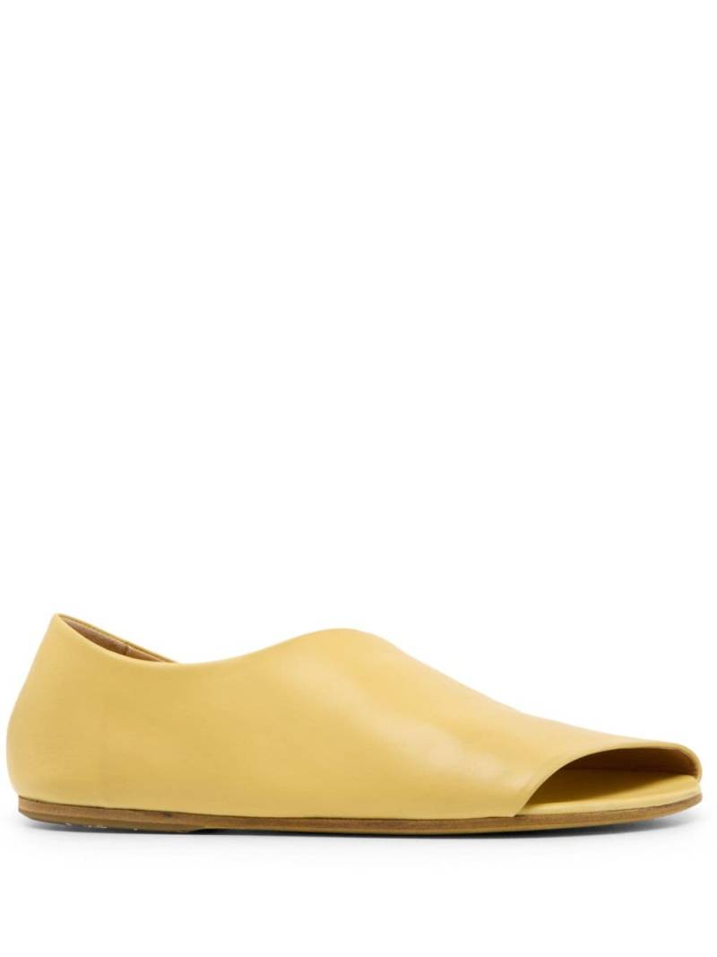 Marsèll Arsella cut-out leather sandals - Yellow von Marsèll