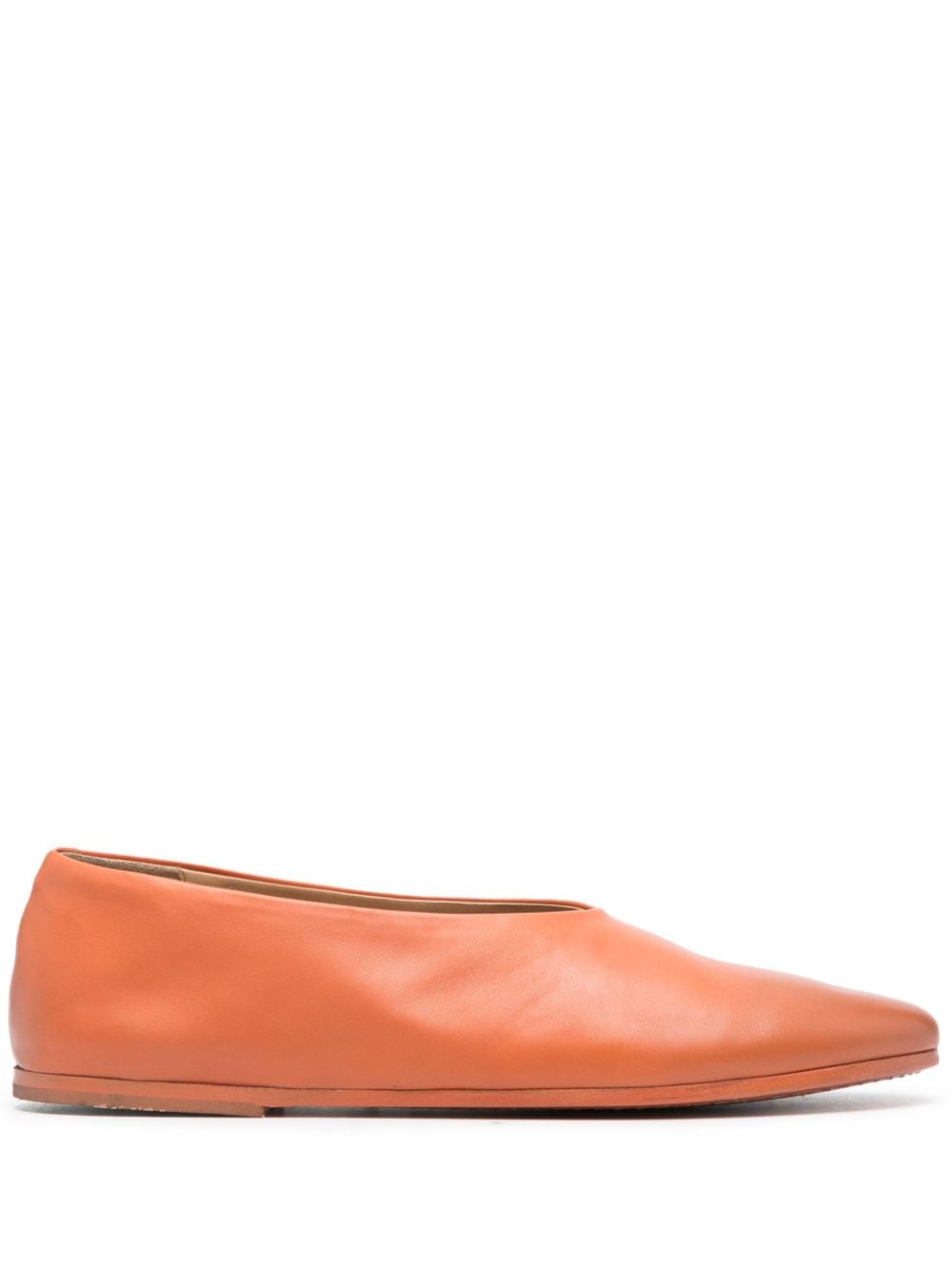 Marsèll Coltellaccio leather ballerina shoes - Orange von Marsèll