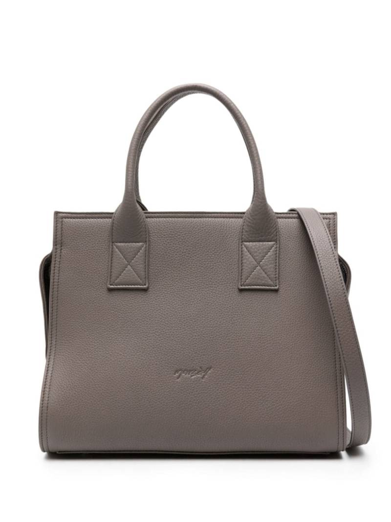 Marsèll Curva logo-stamp tote bag - Grey von Marsèll