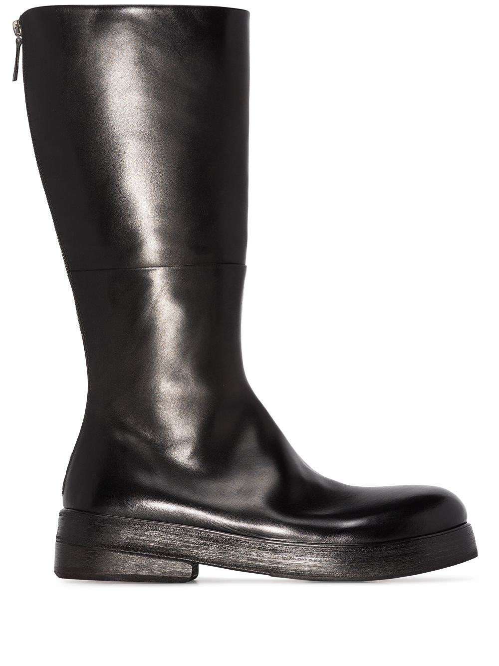 Marsèll zip-up leather boots - Black von Marsèll