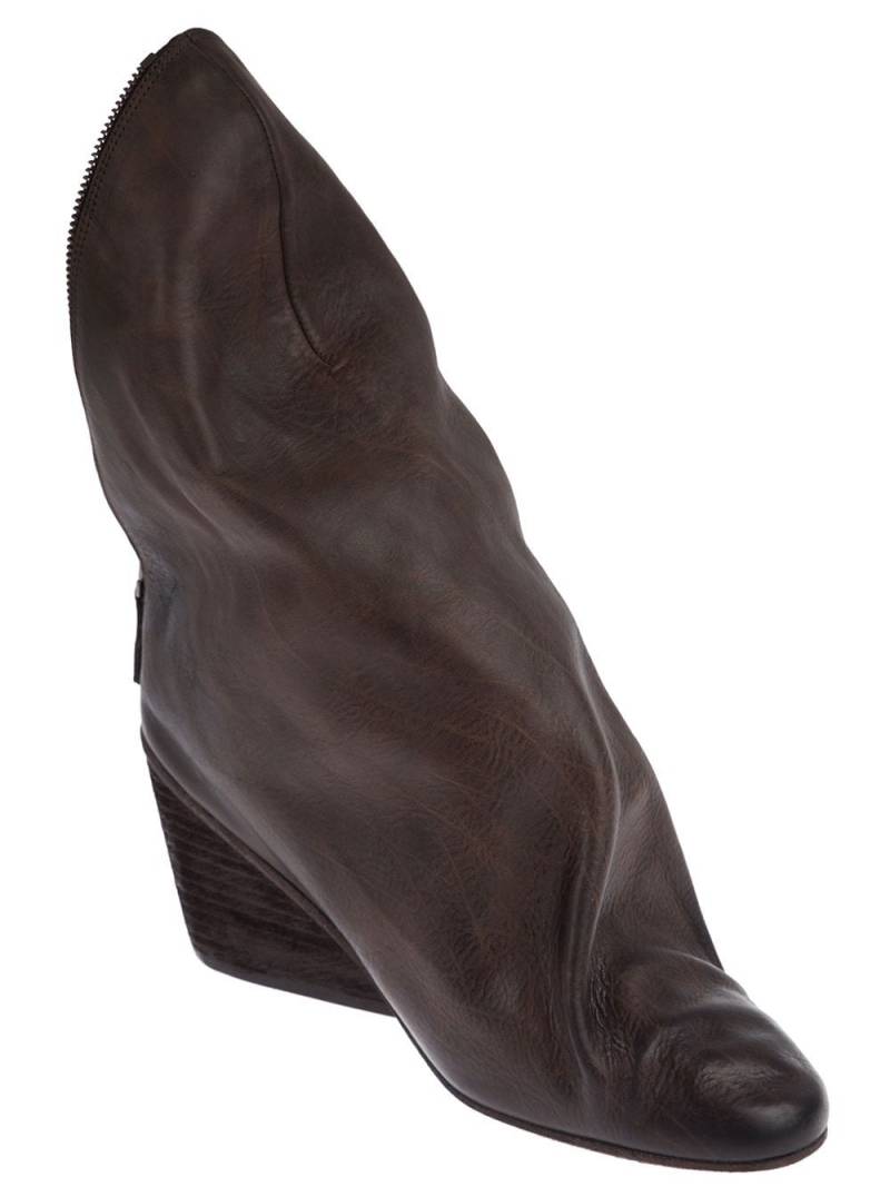 Marsèll Structured wedge boot - Brown von Marsèll