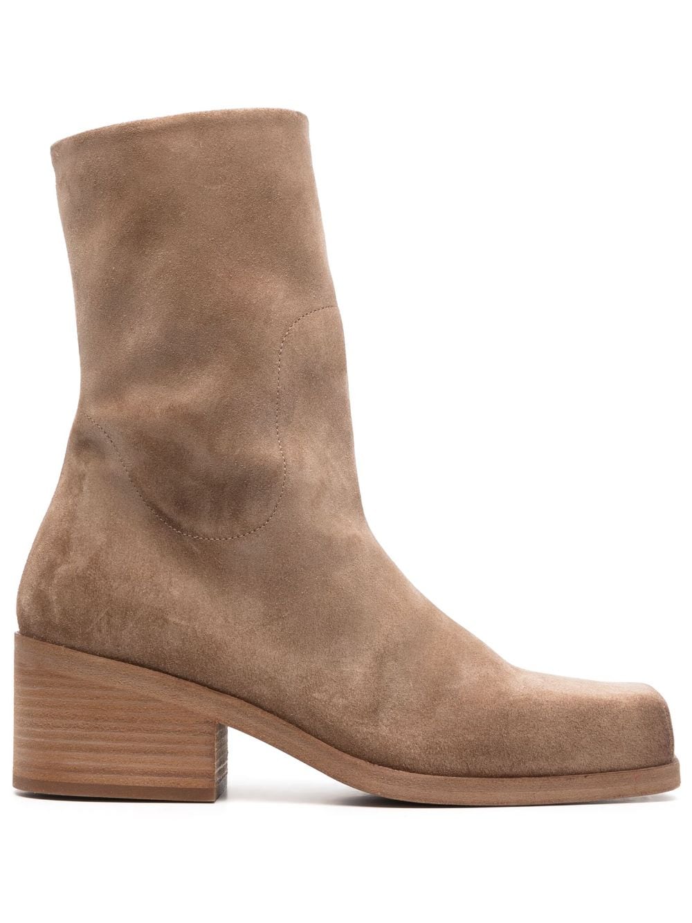 Marsèll block-heel suede ankle boots - Brown von Marsèll