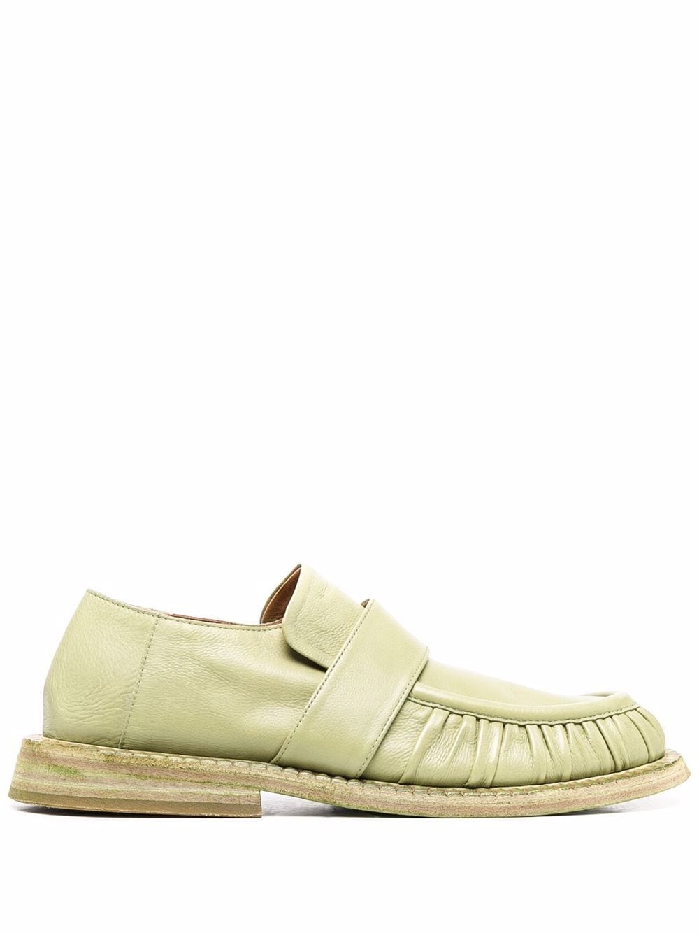 Marsèll chunky slip-on leather loafers - Green von Marsèll