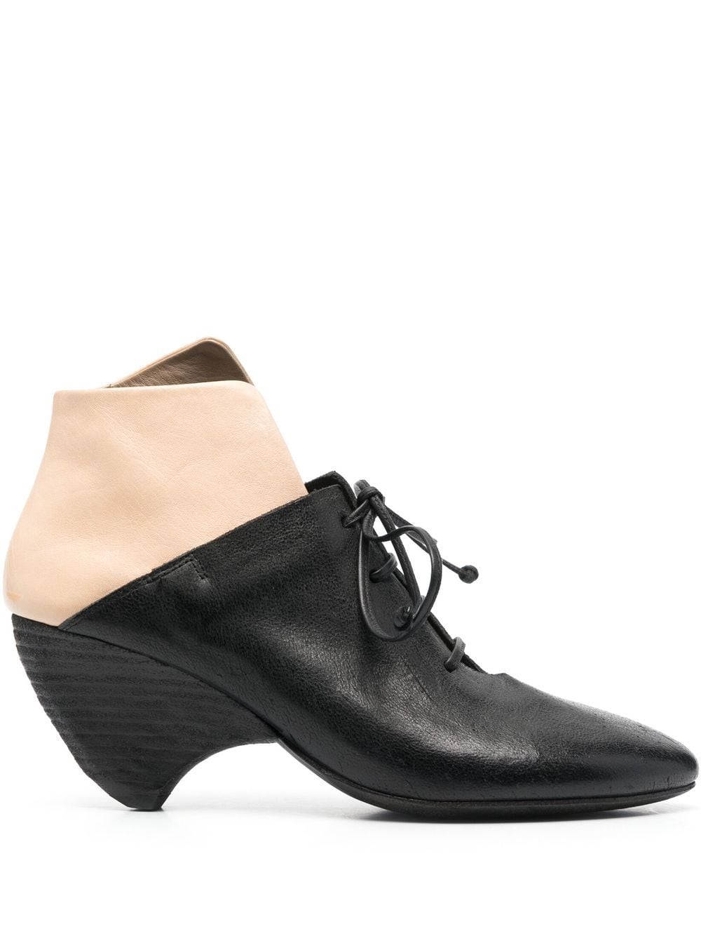 Marsèll colour-block lace-up leather boots - Black von Marsèll