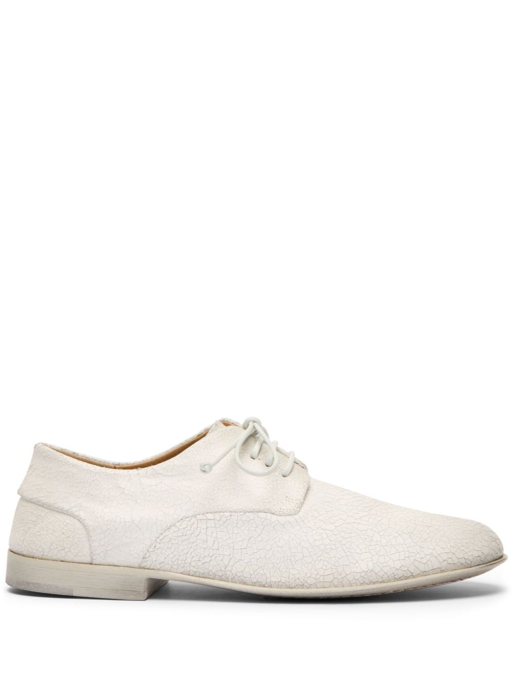 Marsèll cracked-effect leather Derby shoes - White von Marsèll