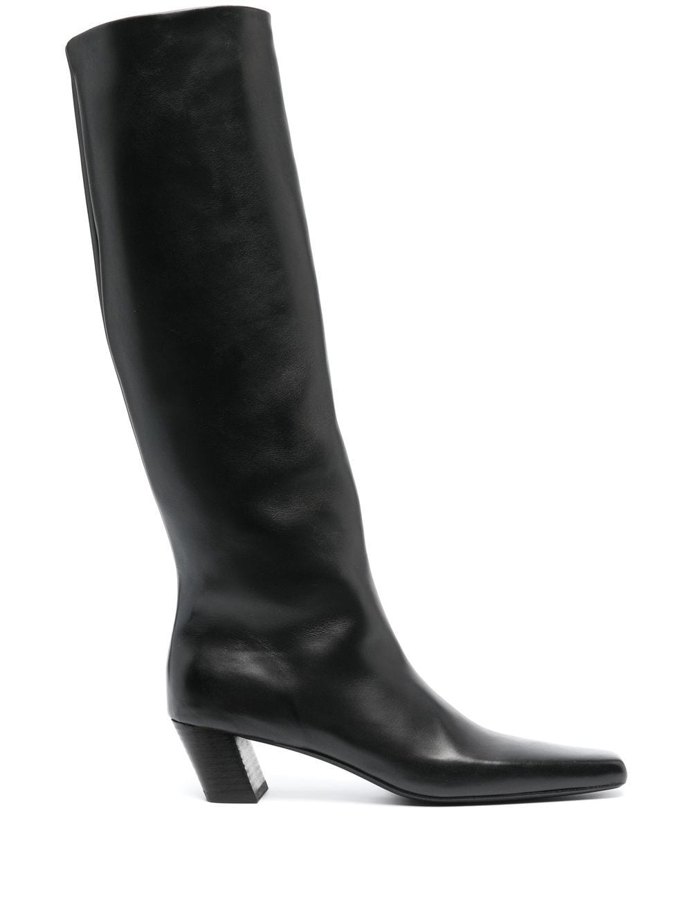 Marsèll 65mm heeled leather boots - Black von Marsèll