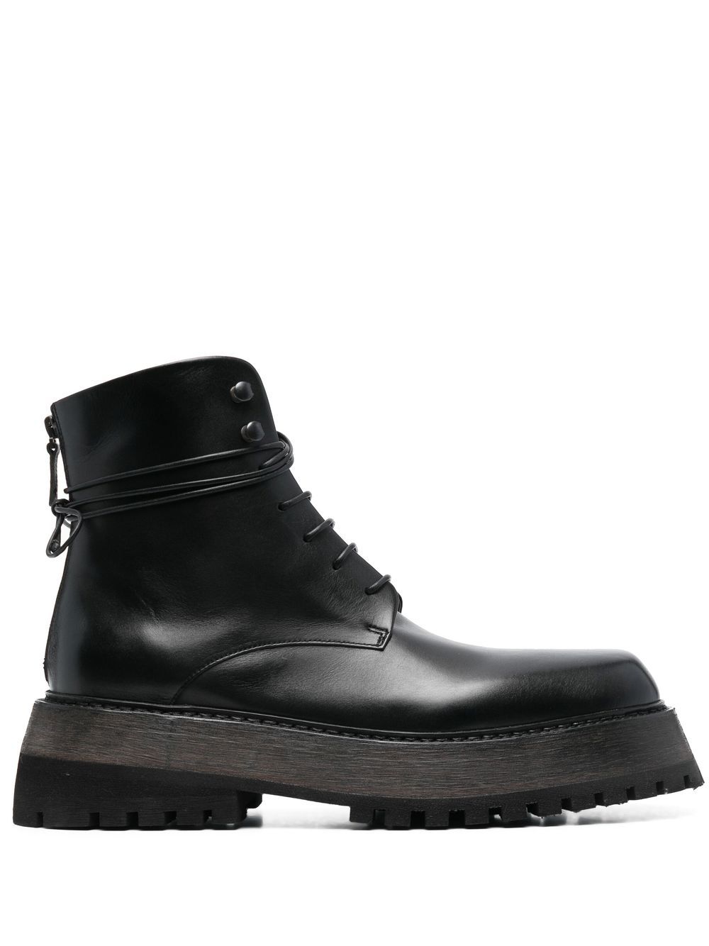 Marsèll lace-up ankle leather boots - Black von Marsèll