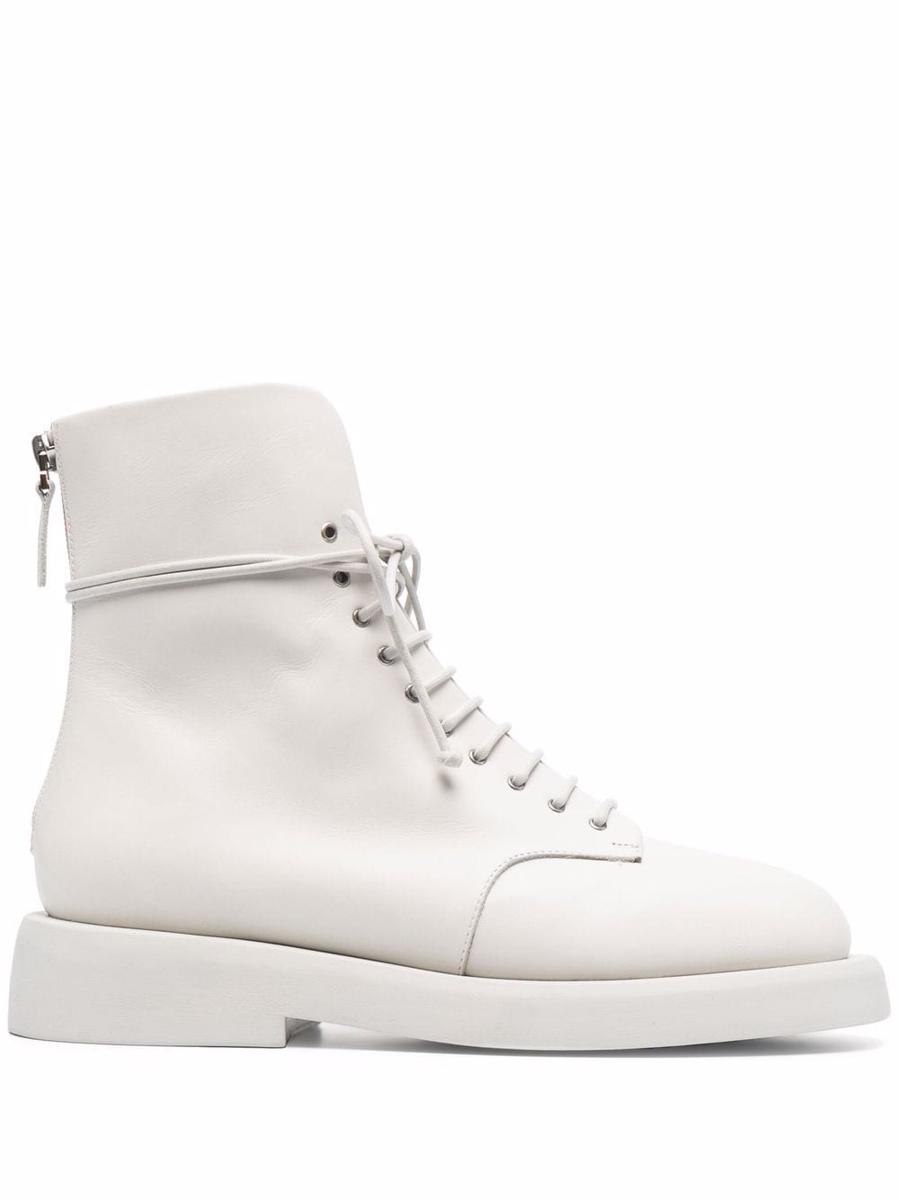Marsèll lace-up leather ankle boots - White von Marsèll