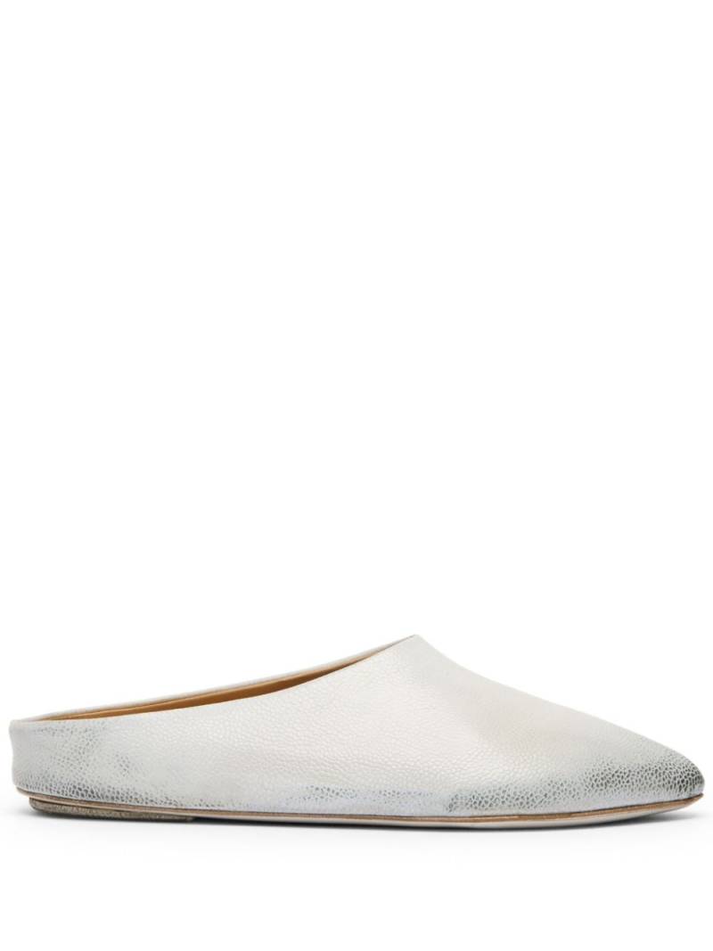 Marsèll laminated leather mules - Silver von Marsèll