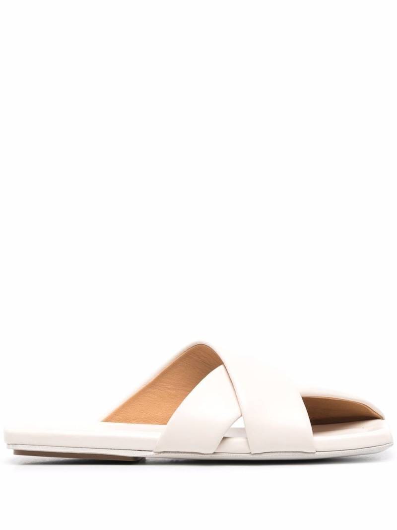 Marsèll leather crossover-straps sandals - White von Marsèll