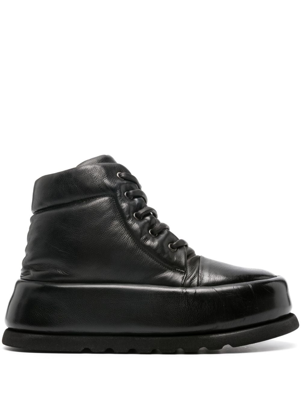 Marsèll leather platform ankle boots - Black von Marsèll