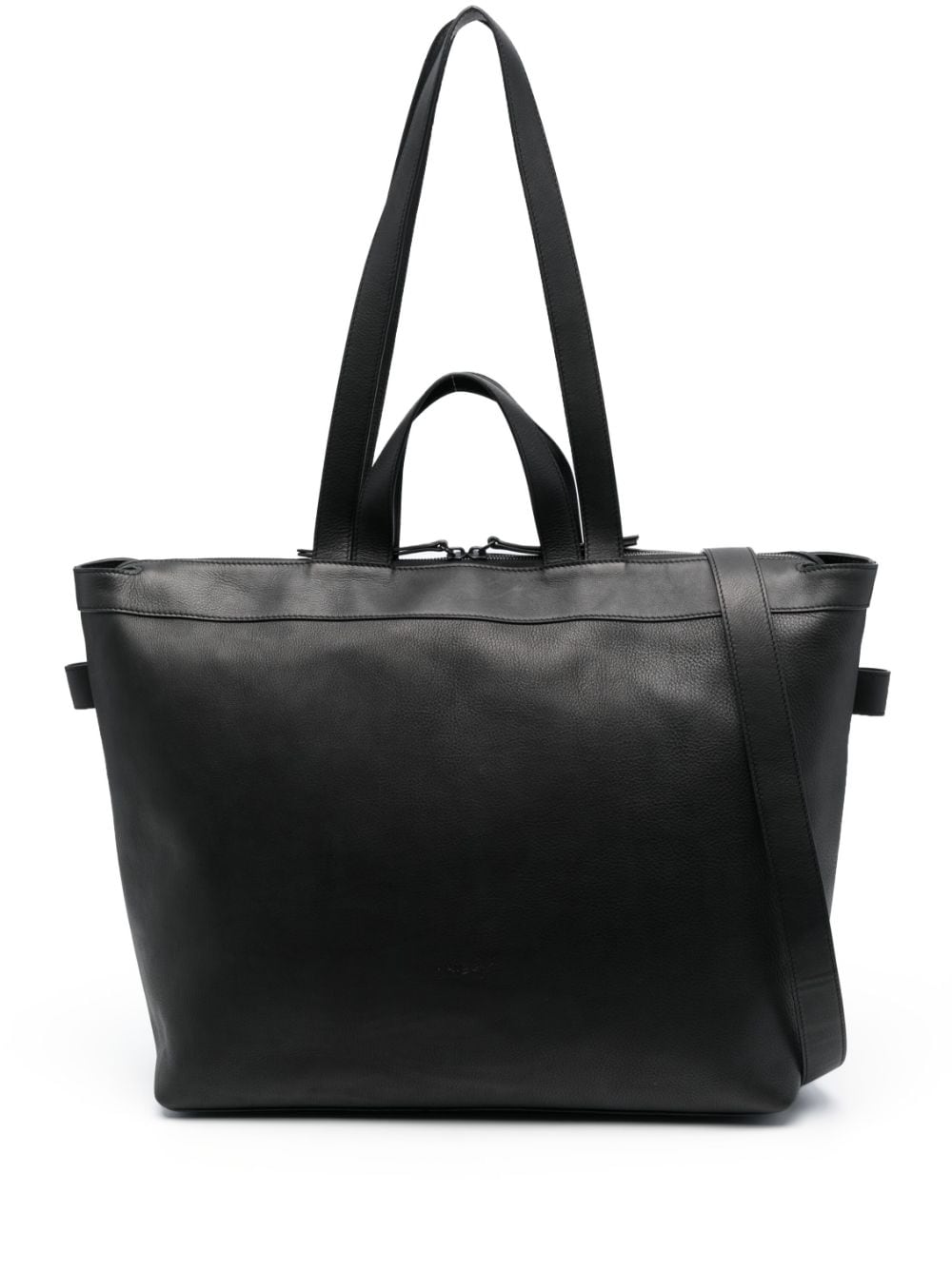 Marsèll logo-debossed leather tote bag - Black von Marsèll