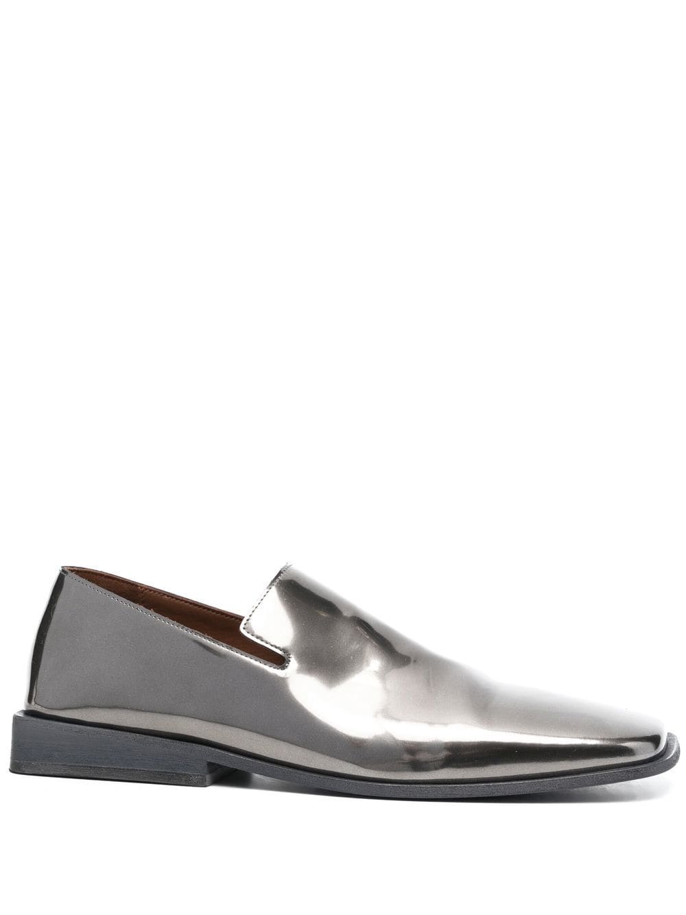 Marsèll metallic square-toe loafers - Silver von Marsèll