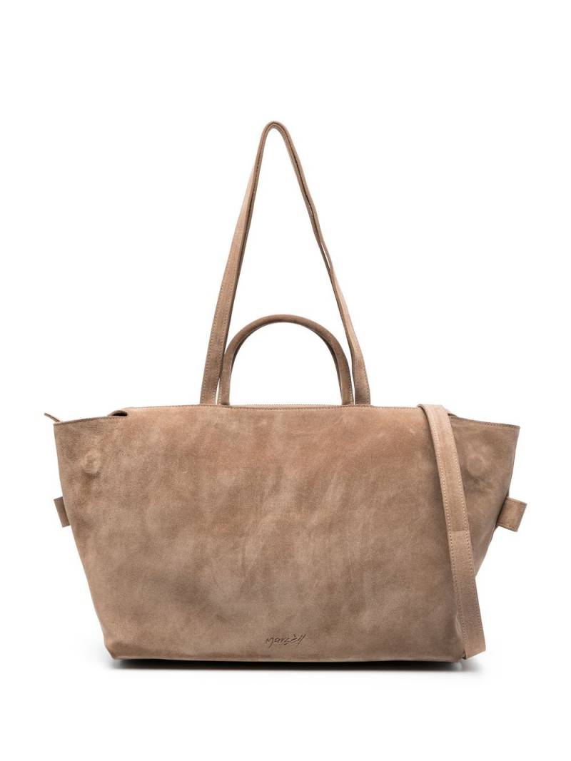 Marsèll multi-strap suede tote - Neutrals von Marsèll