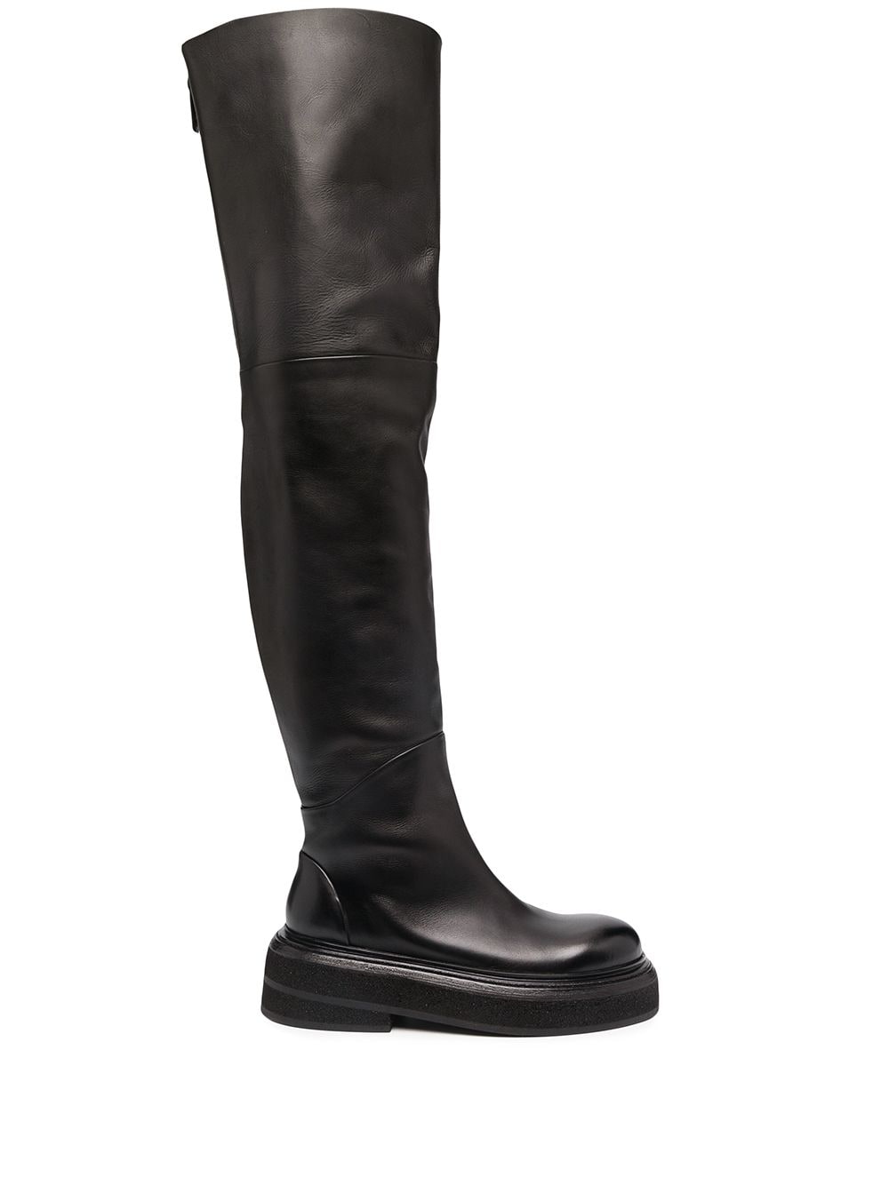 Marsèll over-the-knee leather boots - Black von Marsèll
