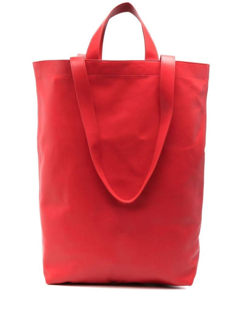 Marsèll oversized leather tote bag - Red von Marsèll