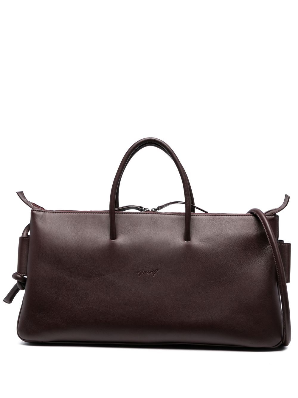 Marsèll rectangle leather tote bag - Brown von Marsèll