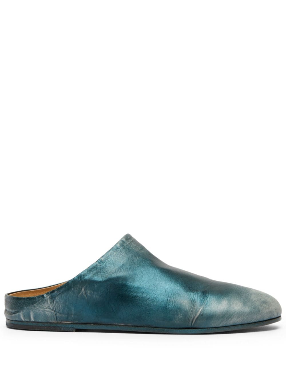 Marsèll round-toe leather mules - Blue von Marsèll
