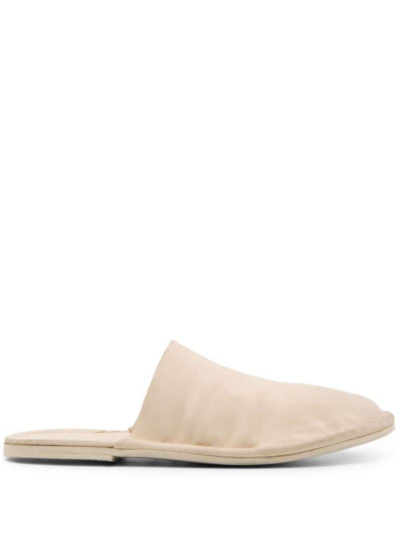 Marsèll round-toe leather mules - Neutrals von Marsèll