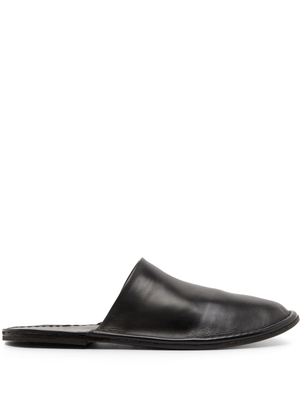 Marsèll round-toe leather slippers - Black von Marsèll