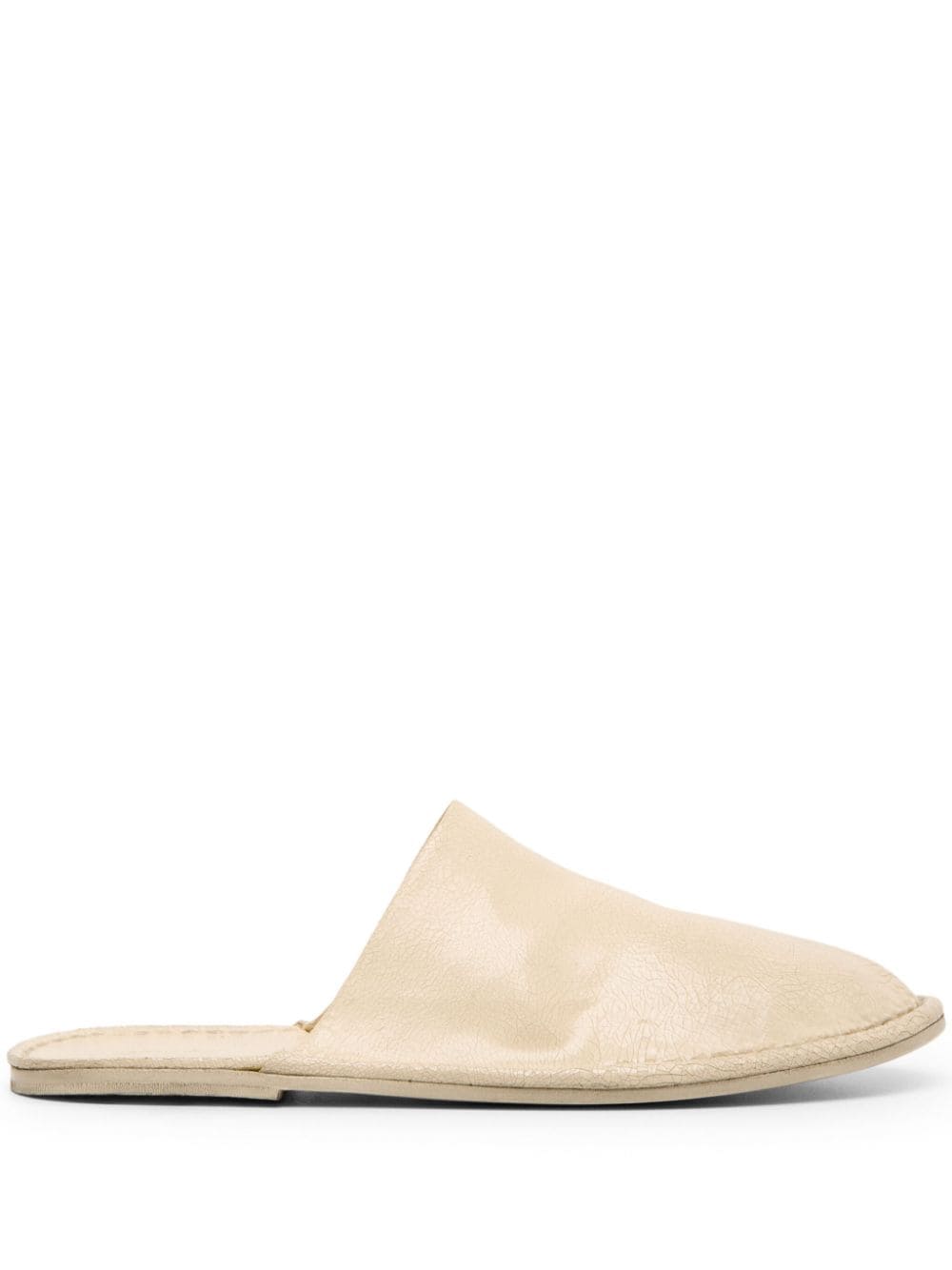 Marsèll round-toe leather slippers - Neutrals von Marsèll