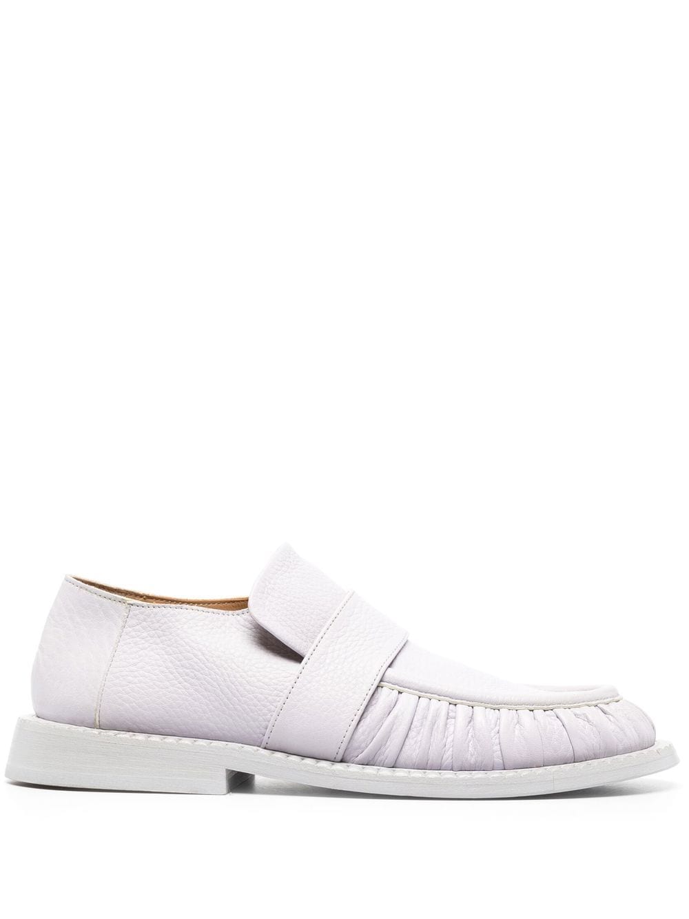 Marsèll round-toe ruched leather loafers - Purple von Marsèll