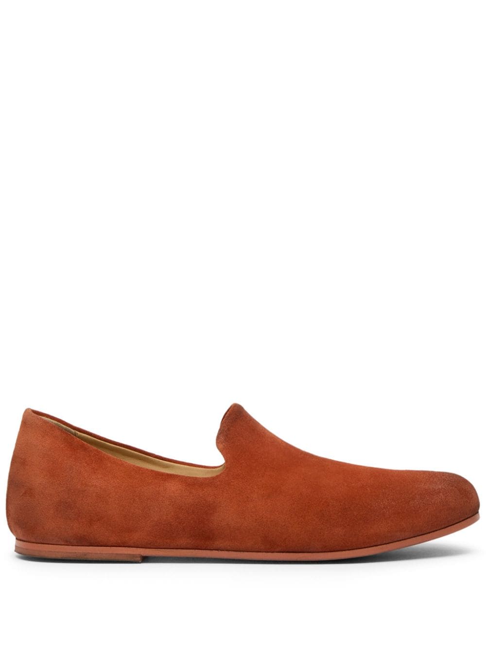 Marsèll round-toe suede loafers - Orange von Marsèll