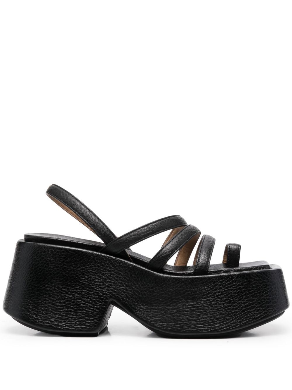 Marsèll slingback chunky platform sandals - Black von Marsèll