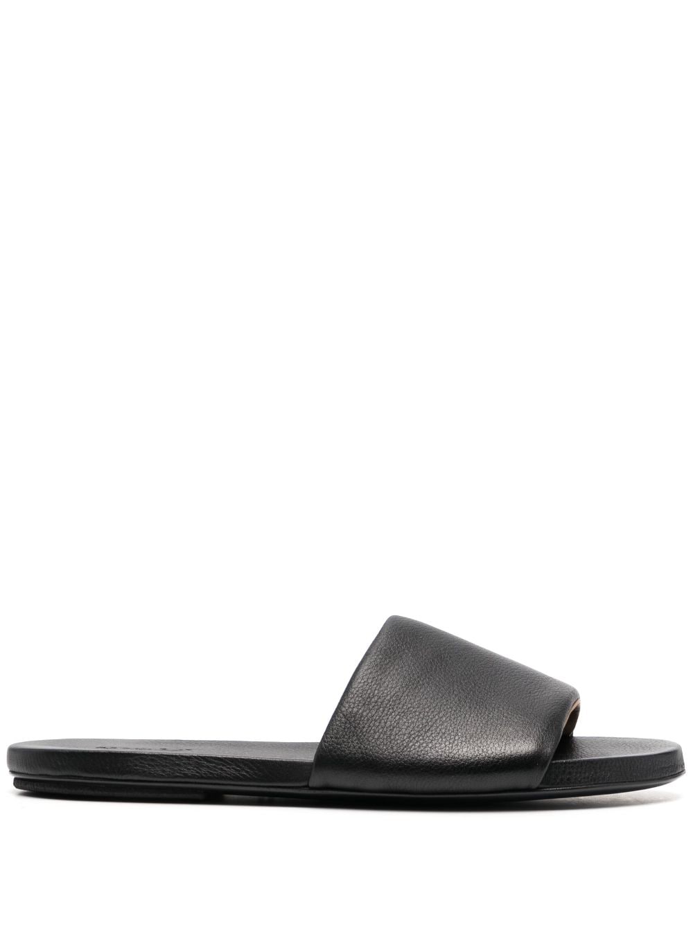 Marsèll slip-on leather slides - Black von Marsèll