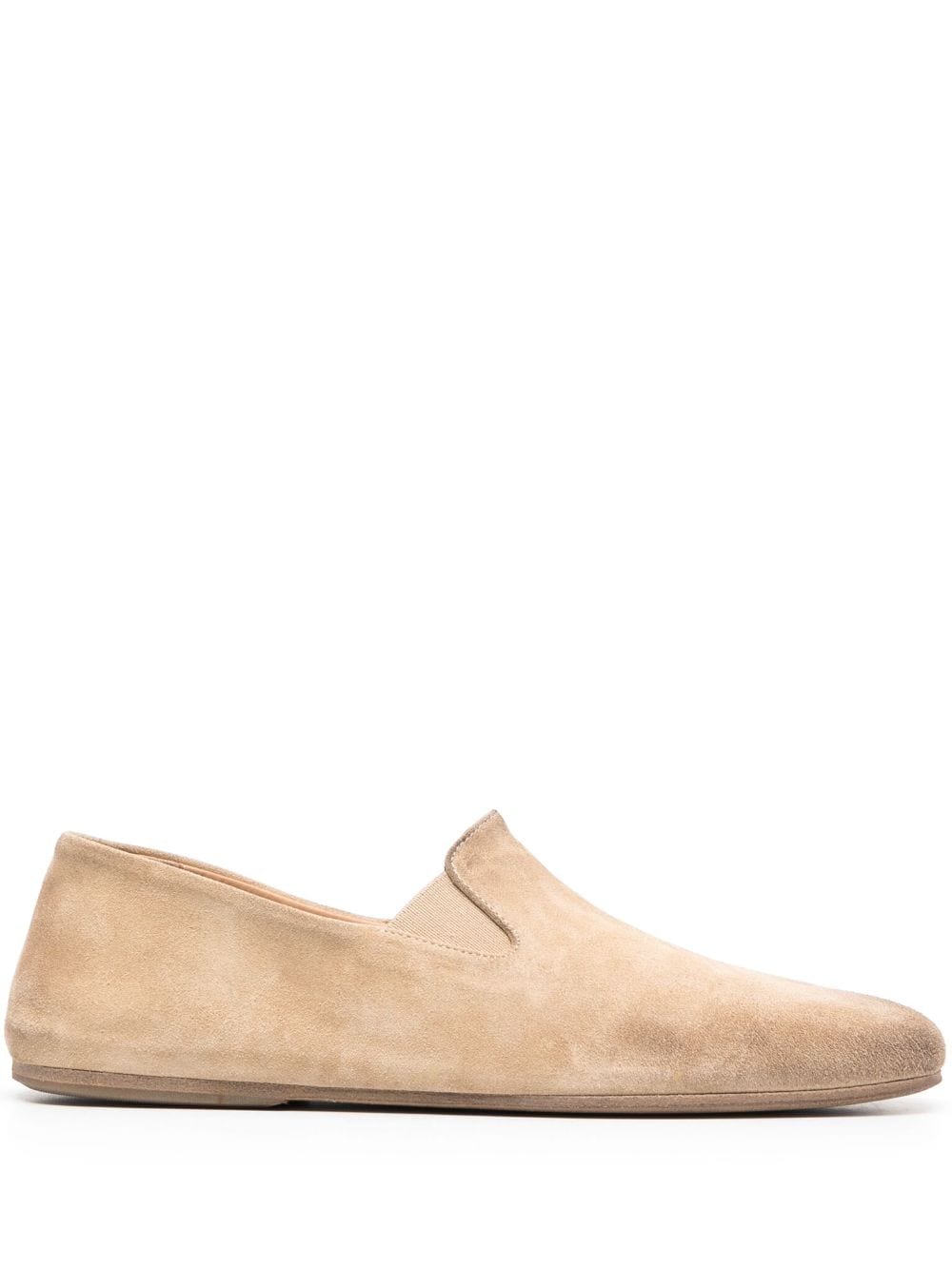 Marsèll square-toe suede loafers - Neutrals von Marsèll