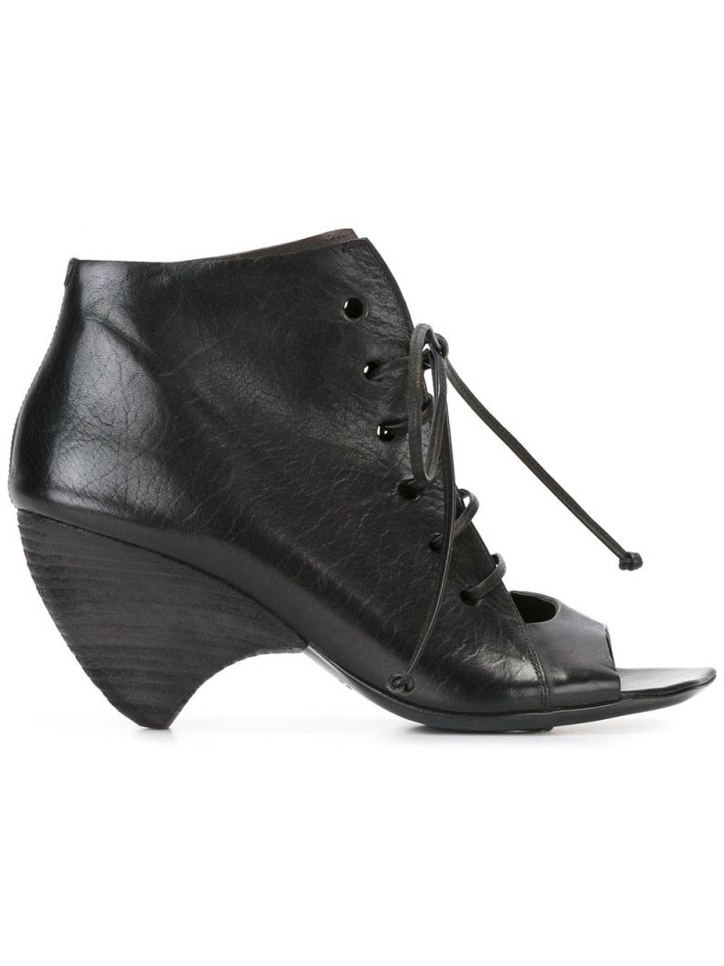 Marsèll structured lace-up ankle boots - Black von Marsèll