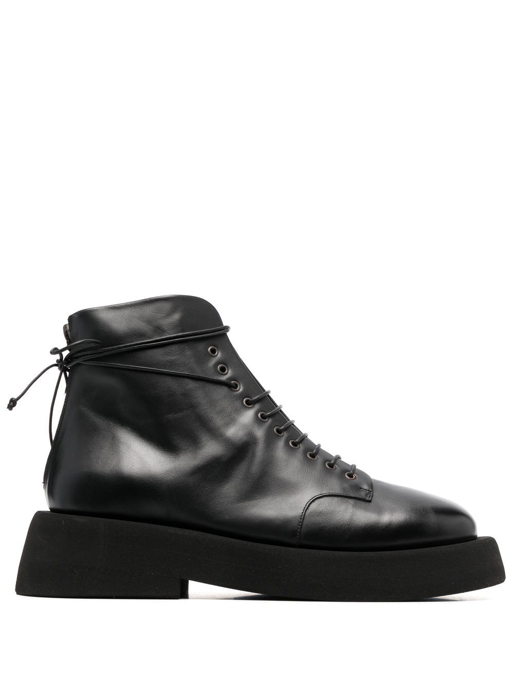 Marsèll zip-back leather ankle boots - Black von Marsèll