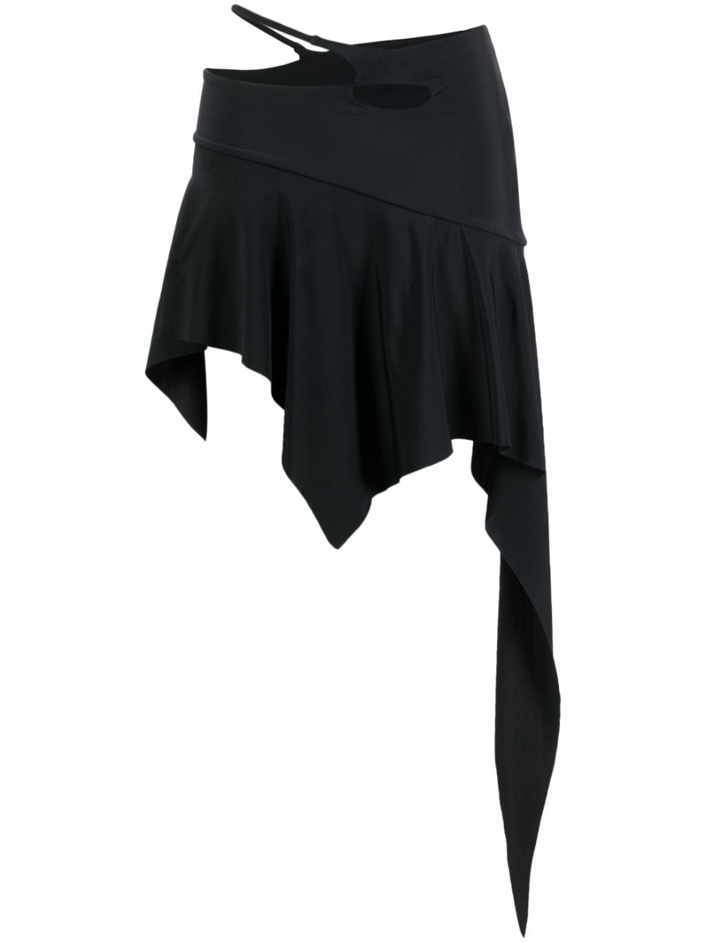 Marshall Columbia cut-out detail asymmetric skirt - Black von Marshall Columbia