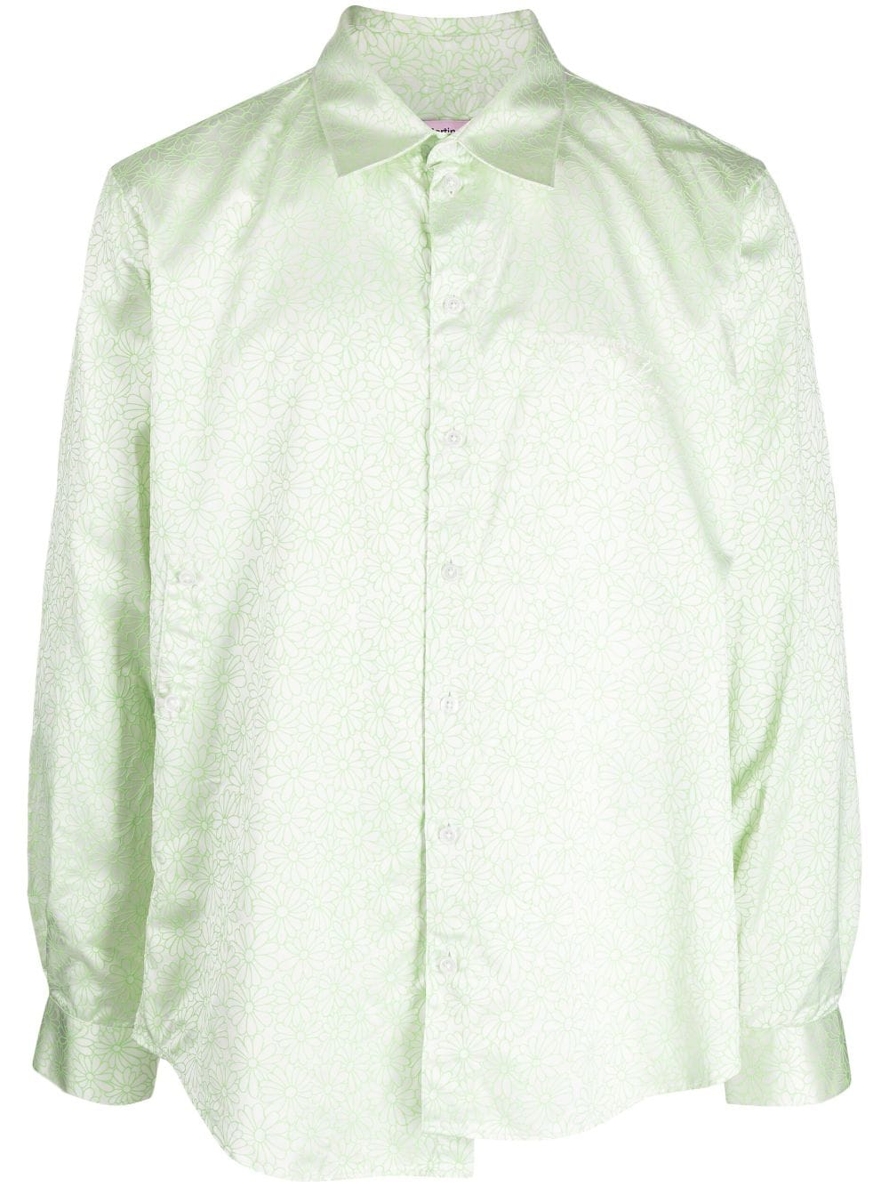 Martine Rose Wrap floral print shirt - Green von Martine Rose