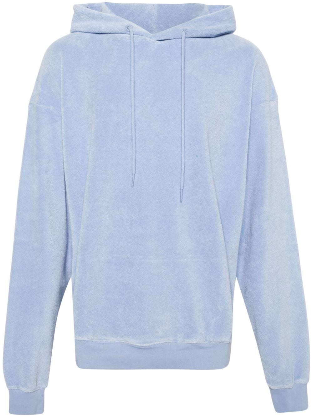 Martine Rose drop-shoulder towelling-finish hoodie - Blue von Martine Rose