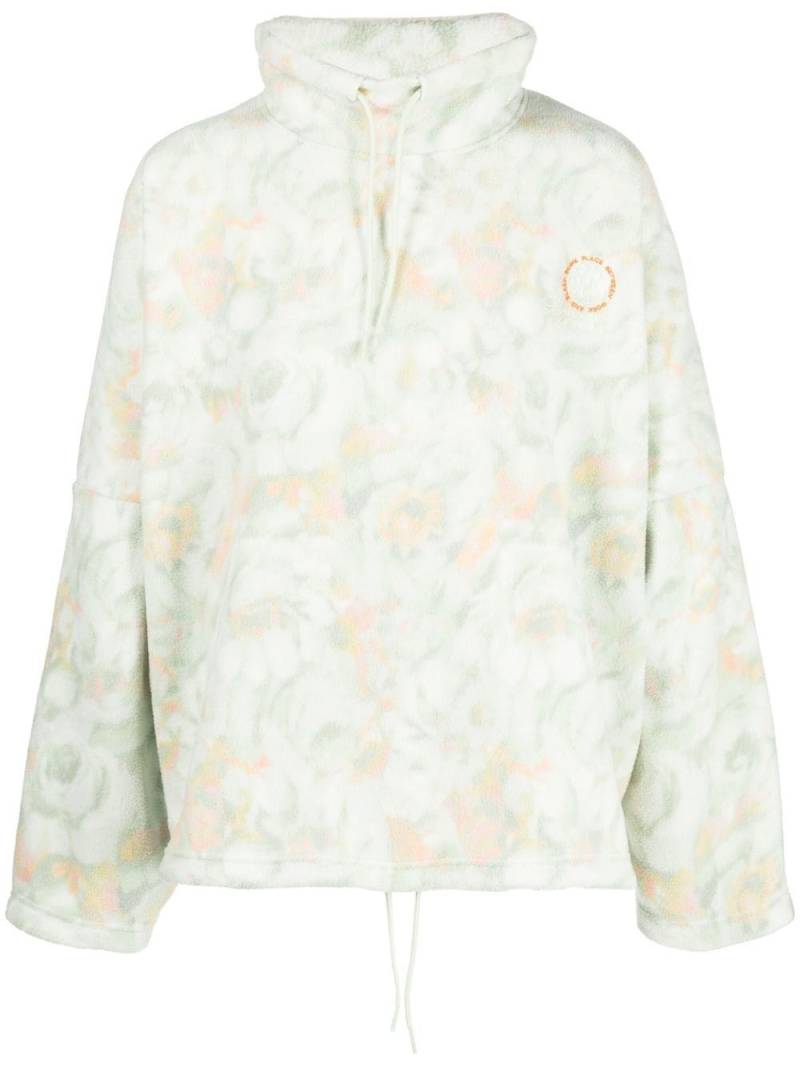 Martine Rose floral-print fleece jumper - Green von Martine Rose