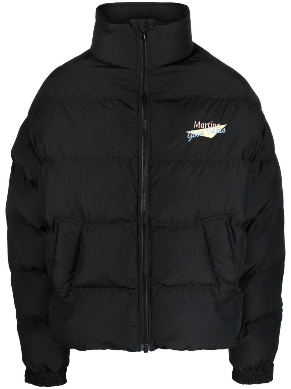 Martine Rose logo-embroidered padded jacket - Black von Martine Rose