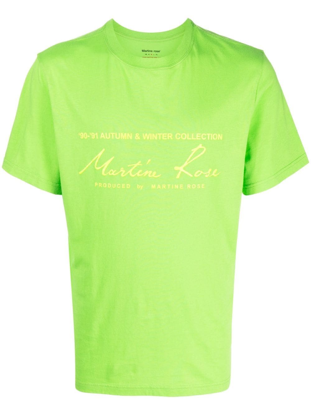 Martine Rose logo-print cotton T-shirt - Green von Martine Rose