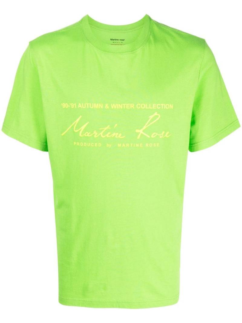 Martine Rose logo-print cotton T-shirt - Green von Martine Rose