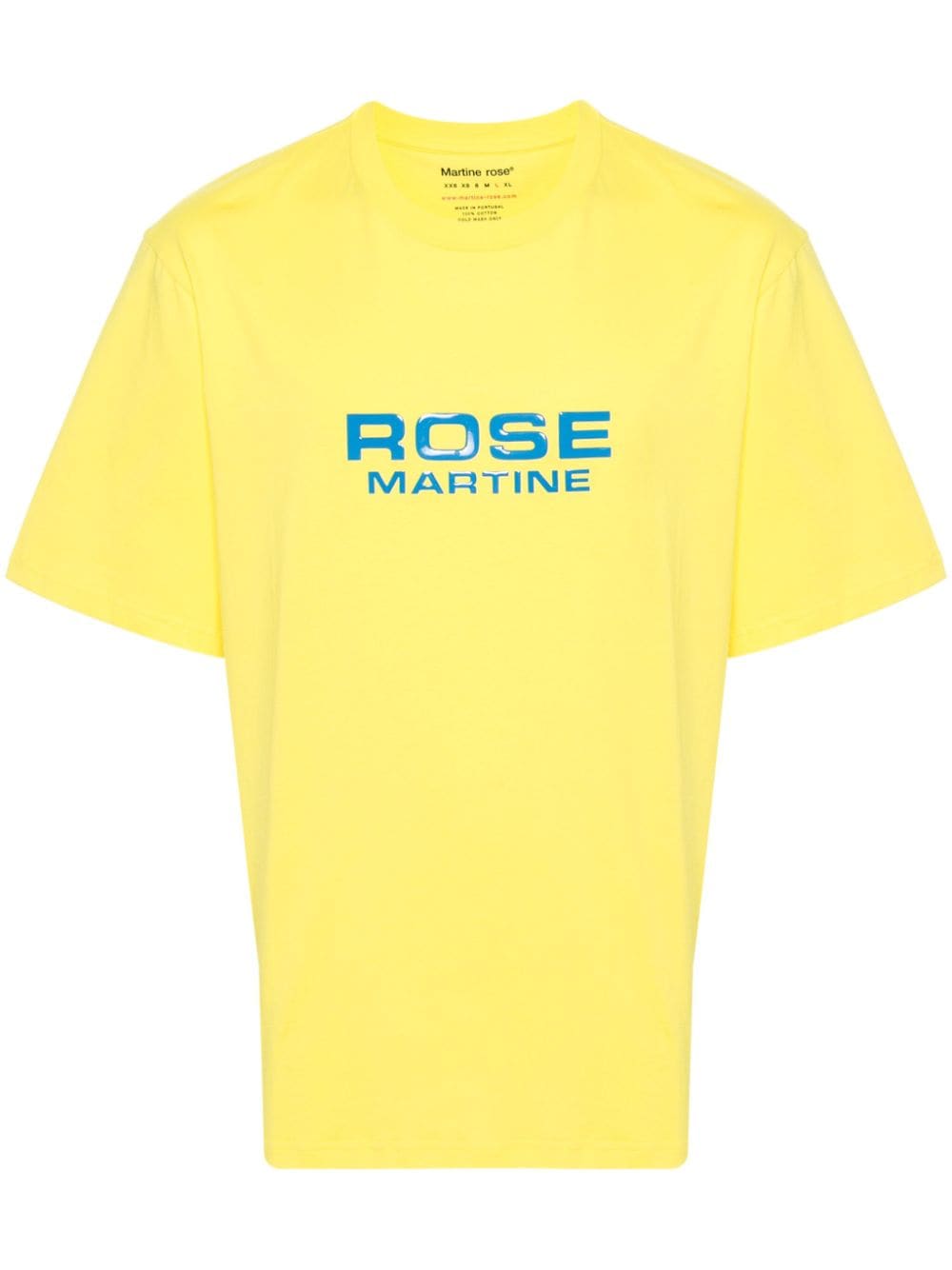 Martine Rose logo-print cotton T-shirt - Yellow von Martine Rose