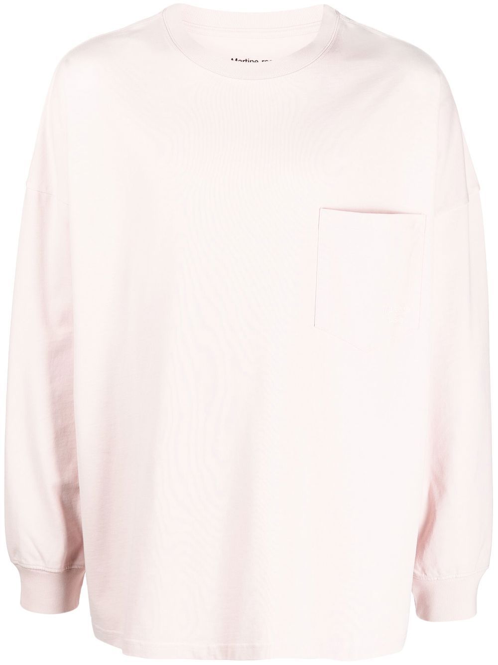Martine Rose logo-print long-sleeve T-shirt - Pink von Martine Rose