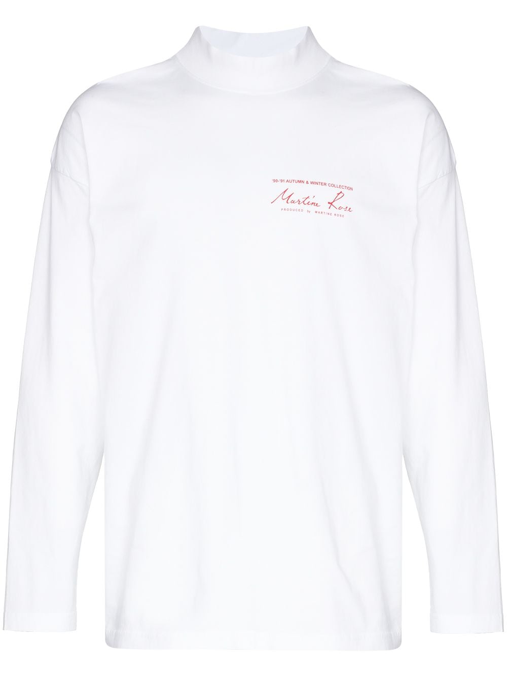 Martine Rose logo-print long-sleeve T-shirt - White von Martine Rose