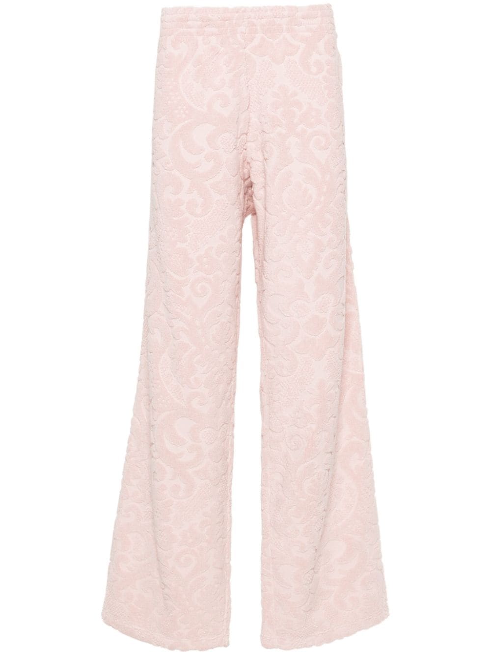 Martine Rose patterned-jacquard towelling trousers - Pink von Martine Rose