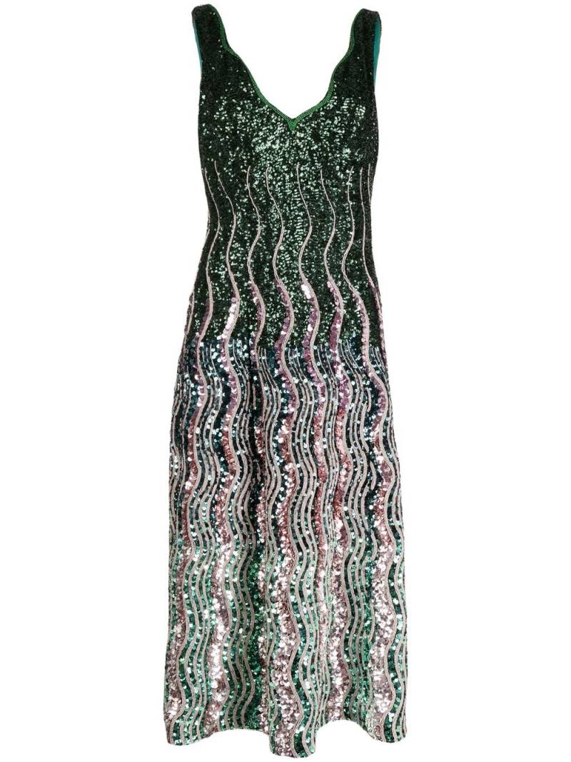 Mary Katrantzou sequin detailing dress - Green von Mary Katrantzou