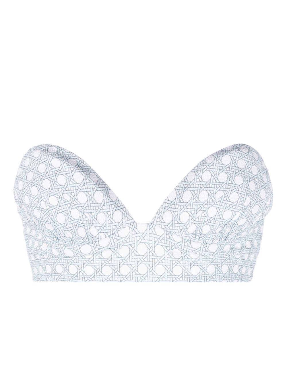 Marysia Bambole printed bikini top - White von Marysia